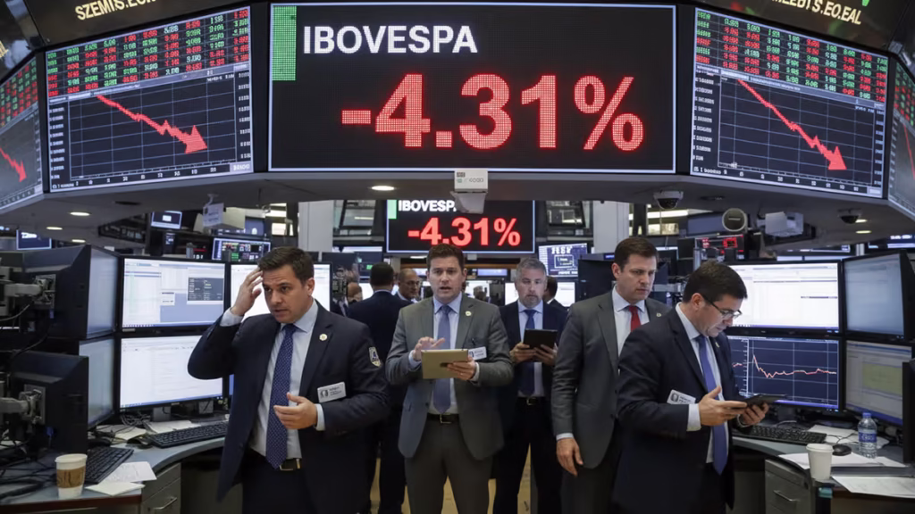 A Ibovespa sofreu uma reviravolta histórica no dia 05 de dezembro de 2025. O principal índice da bolsa brasileira despencou 4,31%.